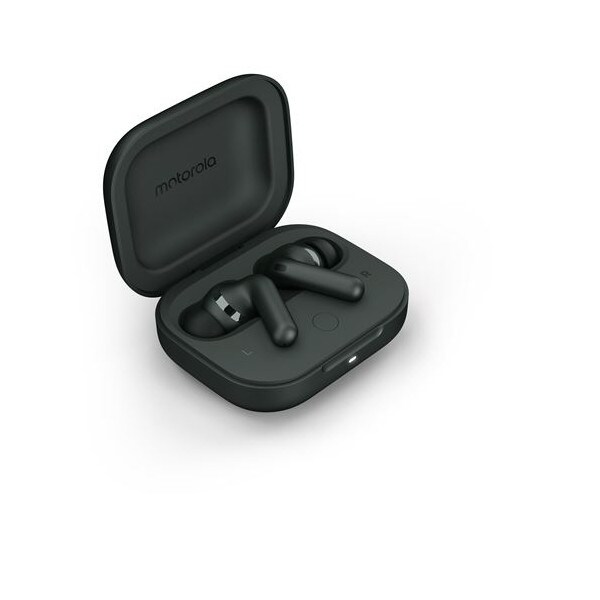 Ecouteurs Intra-auriculaires sans fil Motorola Moto Buds Plus Bluetooth avec réduction active du bruit Gris anthracite