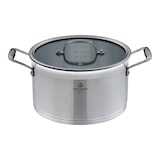 thumbnail of CHEF CUISINE Topfset, 3-tlg., Ø 16/20/24 cm, Glasdeckel,  Topf-Untersetzer, Edelstahl, Aluminiumkern, Rostfrei, Pflegeleicht, Geschmacksneutral