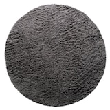 thumbnail of Hochflor Teppich Shaggy waschbar Unifarben Schlafzimmer schmutzabweisend Anthrazit Rund 160D | 100% Polyester | Florhöhe: 33 mm | pflegeleicht
