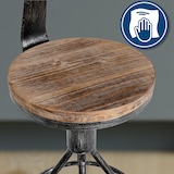 thumbnail of Barkruk Hanam antiek zilver