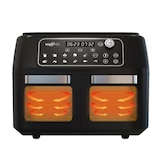 thumbnail of MAXXMEE Heißluft-Fritteuse Doppelkammer 11l - Kombination aus Heißluftofen, Grill & Fritteuse mit 2 XXL-Frittierfächern je 5,5l - Digitales Bedienfeld