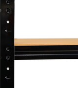 thumbnail of shelfplaza BLACK 200x75x50 cm Schwerlastregal in schwarz mit 6 Böden und 145 kg Traglast pro Boden