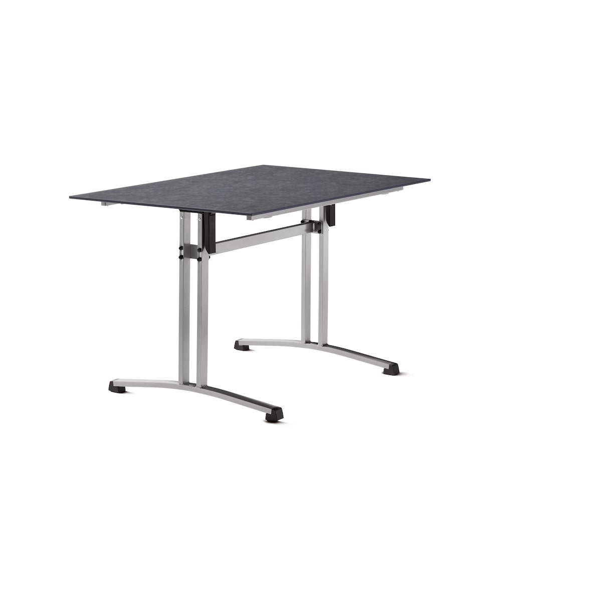 Sieger 5360-20 Gastro-Tisch, Polytec 120  x 80 cm, graphit, Schiefer anthrazit