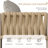 thumbnail of Merax Tuinmeubelset voor 6-7 personen, tuinmeubelset met touwvlechtwerk met gegalvaniseerd ijzeren frame, inclusief alle zit- en rugkussens, beige