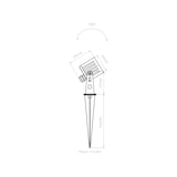 thumbnail of ZAS Beneito 7W IP65 quadratischer LED-Strahler, weiße Farbe