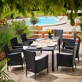 thumbnail of CASARIA® Polyrattan Gartenstühle 4er Set Schwarz