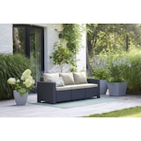 thumbnail of Allibert California 3-Sitzer – Anthrazit mit Kissen in Sand | Wetterfestes Loungemöbel für Garten & Terrasse