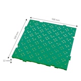 thumbnail of GILAC Caillebotis HACCP 500x500 épaisseur 22 mm - - L - Vert G402011