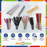 thumbnail of Daybays 120000 Stk. Mehrweg Strohhalme Ø8 mm 240 mm Bunt (Straight) aus PP