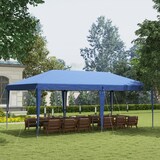 thumbnail of Outsunny Cenador Plegable 6x3 m Carpa de Jardín Portátil con Bolsa de Transporte Tela Oxford Marco de Acero para Exterior Fiestas Azul