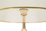 thumbnail of Bratislava Glam Stehlampe 165 cm - Goldfarbene Metall-Stehlampe mit Glasdekorationen und beigefarbenem Lampenschirm - 40 W E27