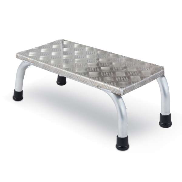 Montage-Tritt aus Aluminium, mit 1 Stufe