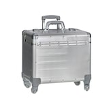 thumbnail of Alumaxx Pilotenkoffer Aktenkoffer groß Trolley Busines vier 360° Rollen silber 45169