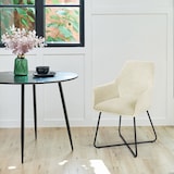 thumbnail of SVITA JOSIE Dining set van 2 eetkamerstoelen Keukenstoelen Gestoffeerde stoelen stoffen bekleding wit
