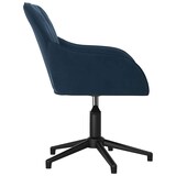 thumbnail of vidaXL Bürostuhl Drehbar Blau Samt