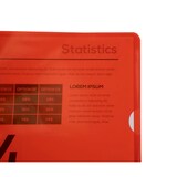 thumbnail of Exacompta 660575E 10x Packung mit 10 Aktensichthüllen aus glattem und festem PVC 130µ, für Format DIN A4 - Rot