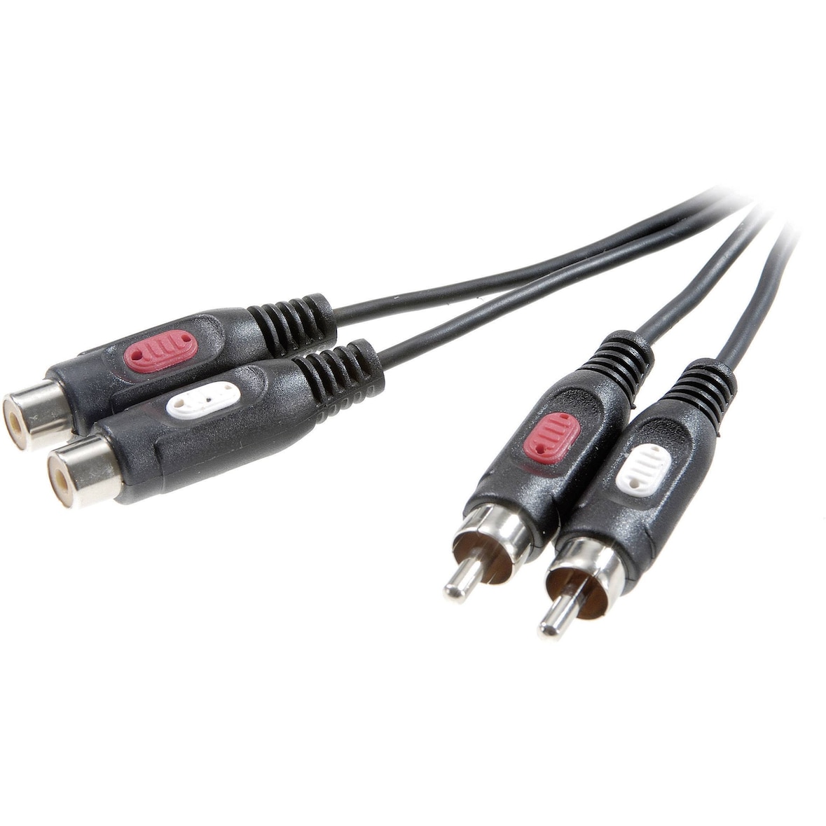 SpeaKa Professional SP-7870384 Cinch Audio Verlängerungskabel [2x Cinch-Stecker - 2x Cinch-Buchse] 2