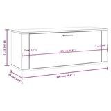 thumbnail of Helloshop26 - Scarpiera mobiletto portascarpe mobiletto da parete per ingresso/corridoio/soggiorno 100 x 35 x 38 cm legno 02_0021900
