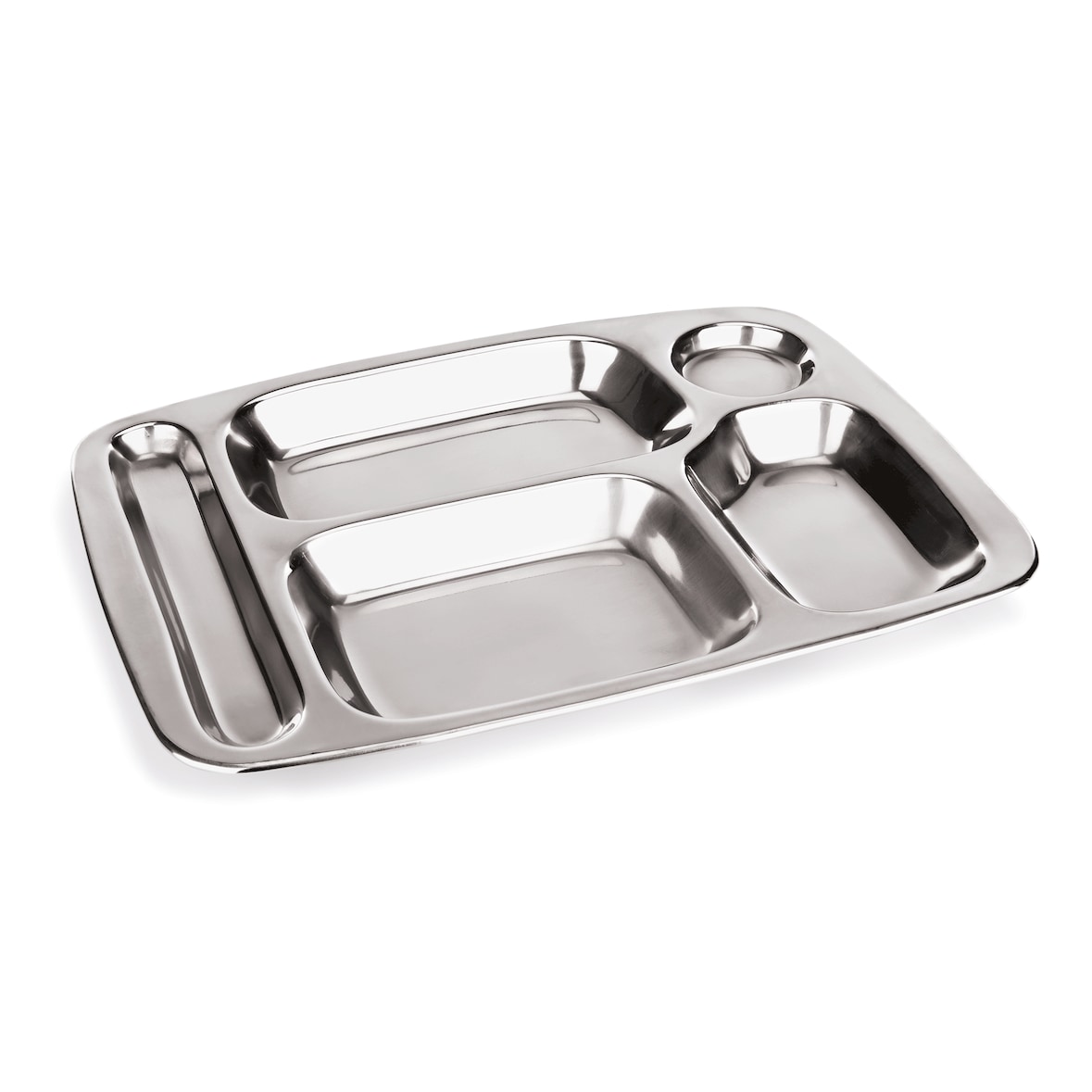 Bac compartimenté inox 36,5 x 26,5 cm 5 compartiments - Was Germany