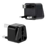 thumbnail of Intirilife 4x Steckdosen Adapter in SCHWARZ - 4er Set UK Typ G Stromadapter Reisestecker für z.B. Deutschland, Italien, Spanien, Frankreich