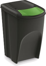 thumbnail of Set mit 4 Keden Sortibox Mülleimern, 100 % recycelter Kunststoff, schwarz, 140 l