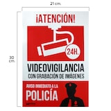 thumbnail of Cartel Alarma Conectada Aviso a Policia 30x21