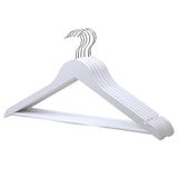 thumbnail of Gruccia appendiabiti con asta appendi pantaloni in legno colore bianco