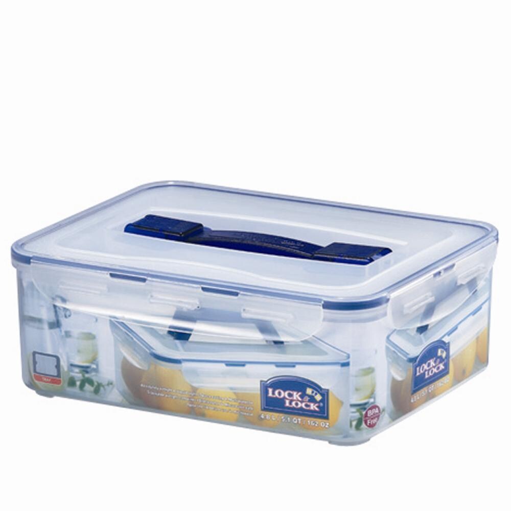LOCK&LOCK   Vorratsdose rechteckig, 4,8 l mit Ablaufgitter und Tragegriff