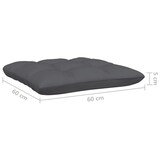 thumbnail of vidaXL 3-Sitzer-Gartensofa mit Anthrazit Kissen Massivholz Kiefer