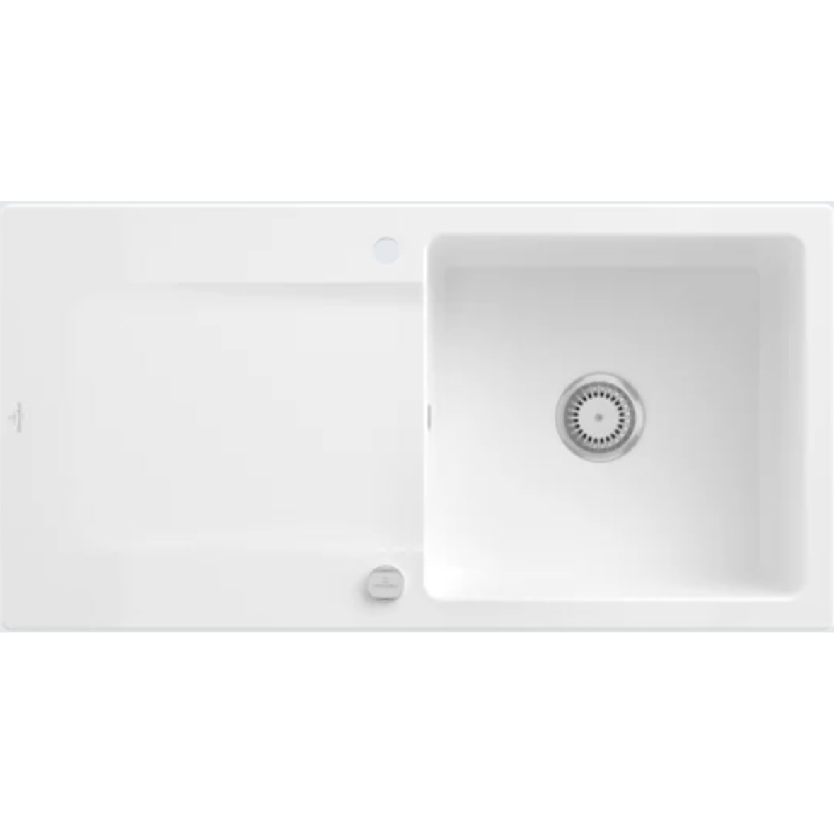 Villeroy&Boch Spülbecken, Küchenspüle Siluet 60 Weiß Alpin 100x51cm, Unterschrankbreite 60 cm