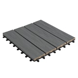 thumbnail of Klickfliese Terrassenfliese "Classic" - 30 x 30 cm - Für Innen und Außen geeignet - Witterungsbeständig (Grau)