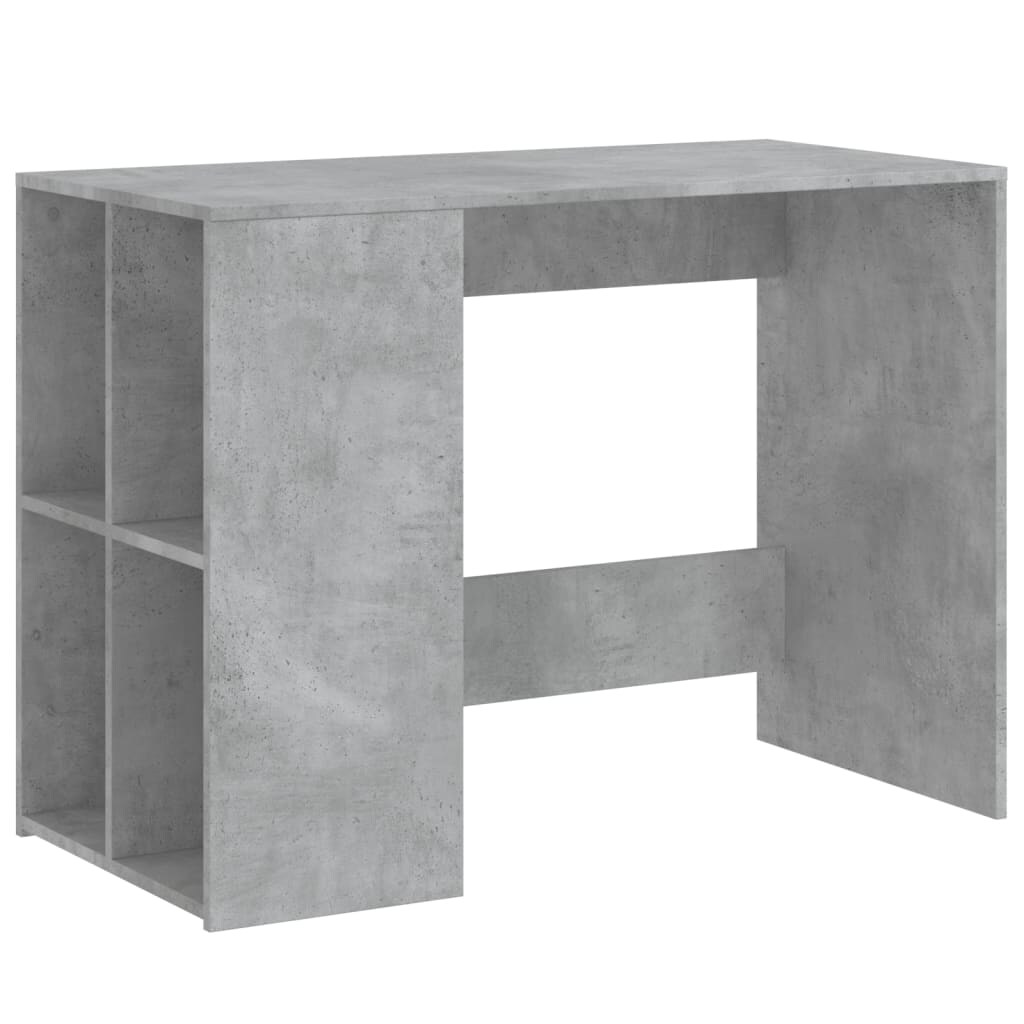 Bureau gris béton 102x50x75 cm bois d'ingénierie Modèle Orion Master Design