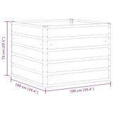 thumbnail of Helloshop26 - Vaso moderno com design minimalista 100 x 100 x 75 cm prático para pátios e jardins feito de aço verde pastel 02_0059257