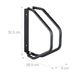 thumbnail of Relaxdays Fahrradständer, zur Wandmontage, aus stabilem Stahl, Fahrradwandhalter, 180° schwenkbar, Einzelparker, schwarz