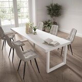 thumbnail of Consolle allungabile, Tavolo consolle allungabile, 262x90x73cm, Per 12 persone, Gambe in legno, Stile moderno, Bianco _ 371_49