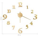 thumbnail of Orologio Da Parete 3d Design Moderno Oro 100 Cm Xxl