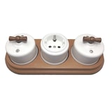 thumbnail of F-LINE Interruptor Conmutador Superficie de Porcelana Blanca 10A 250V