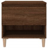 thumbnail of Table de chevet Chêne brun 50x46x50 cm Bois d'ingénierie – Modèle Lyrique Nuit