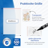 thumbnail of Zip Beutel 500 Stück 60x80 mit Druckverschluss verschließbar Verpackungstueten