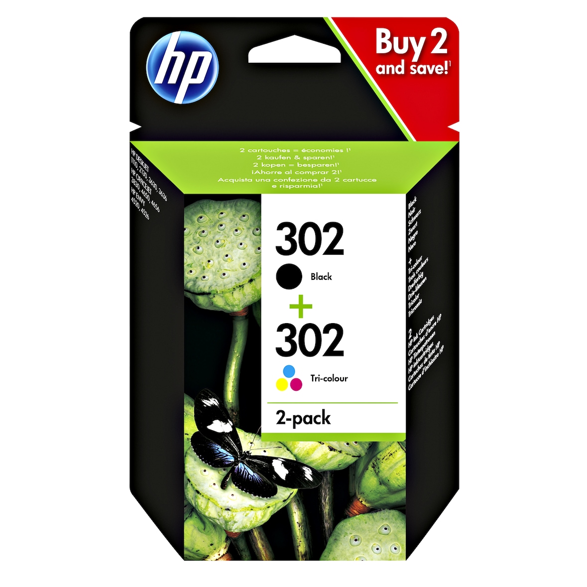 HP Tintenpatronen 302 Black/302 Tri-Colour Multipack
