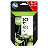 thumbnail of HP Tintenpatronen 302 Black/302 Tri-Colour Multipack