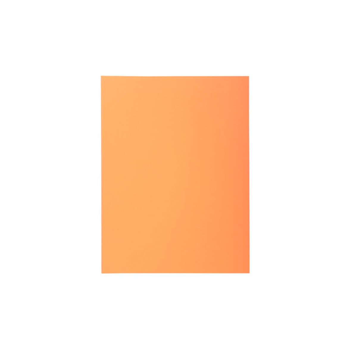 EXACOMPTA Paquet de 50 chemises 2 rabats SUPER 210g 24x32cm Orange x 5