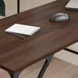 thumbnail of vidaXL Schreibtisch Braun Eichen-Optik 149x149x75 cm Holzwerkstoff