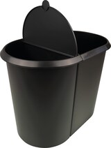 thumbnail of helit System Papierkorb 20+9L - schwarz