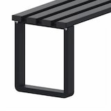 thumbnail of Panca per spogliatoio in metallo nero ghisa di cm. 150 a 4 posti