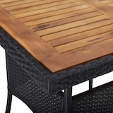 thumbnail of vidaXL Tuintafel poly rattan en massief acaciahout zwart