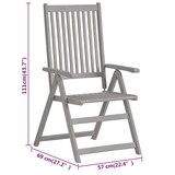 thumbnail of Helloshop26 - Conjunto de comedor de jardín de 5 piezas muebles de exterior madera maciza de acacia 02_0013747