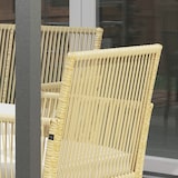 thumbnail of Conjunto de muebles de jardín de ratán muebles de terraza con 1 sofá de 2 plaza 2 sillones cojines y 1 mesa de centro de tablero de vidrio beige