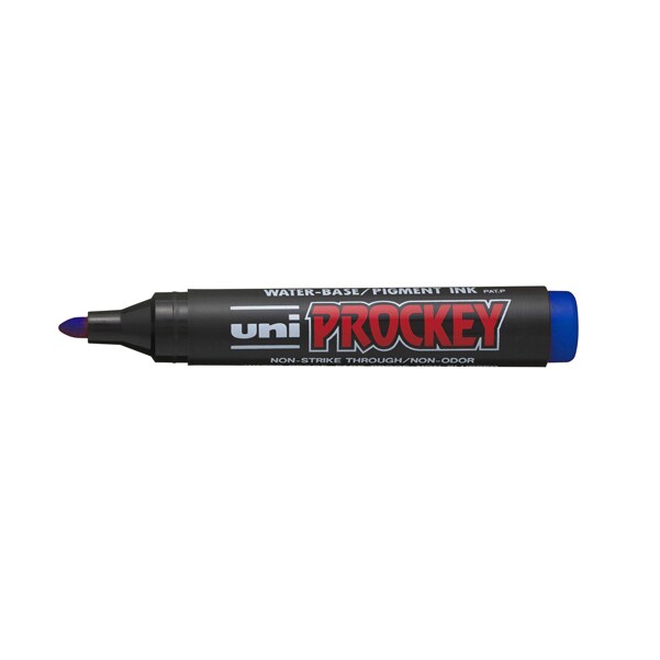 Marqueur permanent Prockey, pointe ogive de 1,8-2,2 mm, encre pigmentée bleue