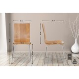 thumbnail of 4er-Set  Wartezimmerstuhl PEPE eiche